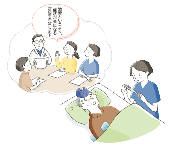 臨終期の発熱への対応