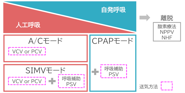 図1　臨床でよく用いられるモード