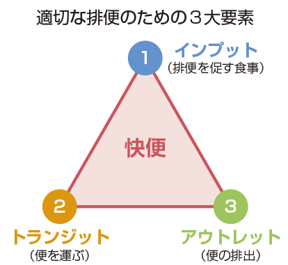 図2　適切な排便のための３大要素
