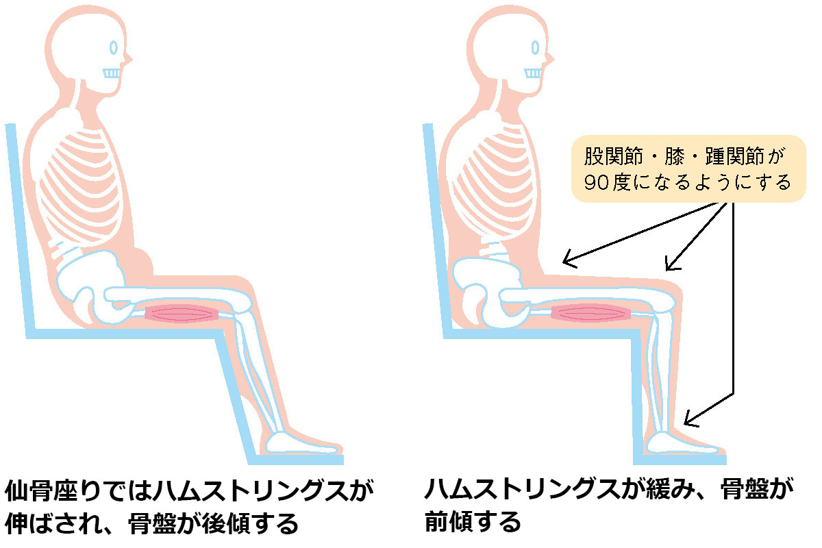 図８ 座位と姿勢の位置関係