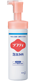 表１ 洗浄剤・石けんの使い分け（製品は一例）